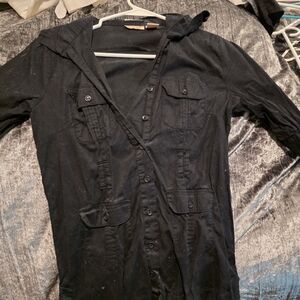 Vix Women Black Shirt Jacket